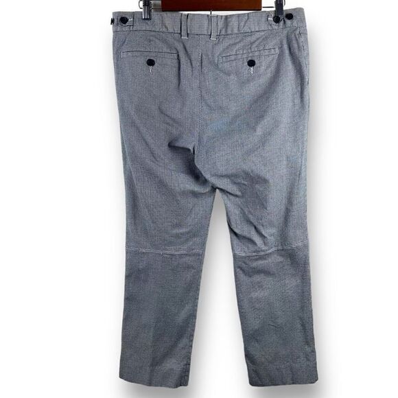 Gap Womens Blue Straight Leg Crop Mid Rise Slash Pocket Cotton Stretch Pants 14 - Picture 2 of 13